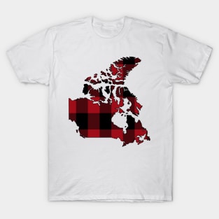 Canada in Plaid T-Shirt